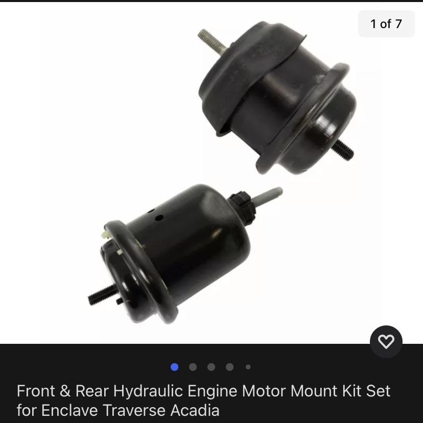 New Motor Mounts Rear And Front 2009-2012 Chevy Traverse.