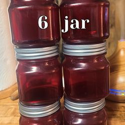 6 MANSON JARS WITH LIDS