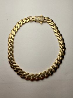 14K Yellow Gold Cuban Link Bracelet – 7” – 7.52g