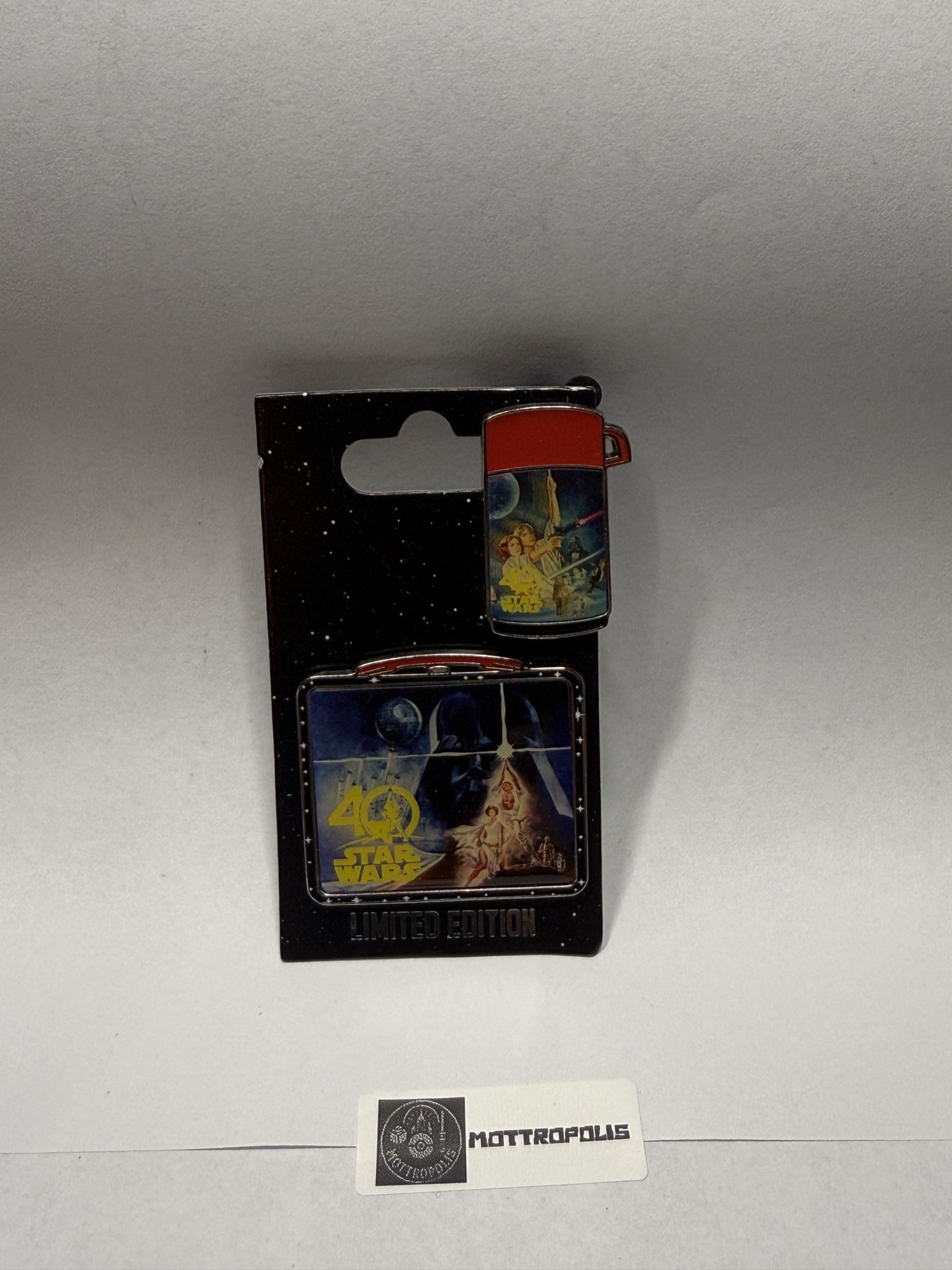 Disney 40th Anniversary Star Wars Pin - Lunch Box And Beverage Canister Limited Edition