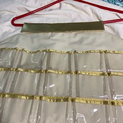 Closet jewelry organizer-hanging
