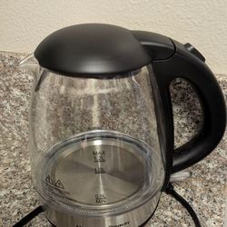 Hamilton Beach Glass Electric Kettle (1.2L, 1500W) – Like New