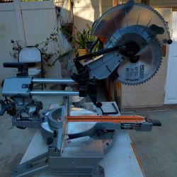 RIDGID 12 IN DUAL BEBEL MITER SAW 