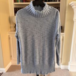 J. Jill Wearever Marled Turtleneck Sweater Tunic SMALL