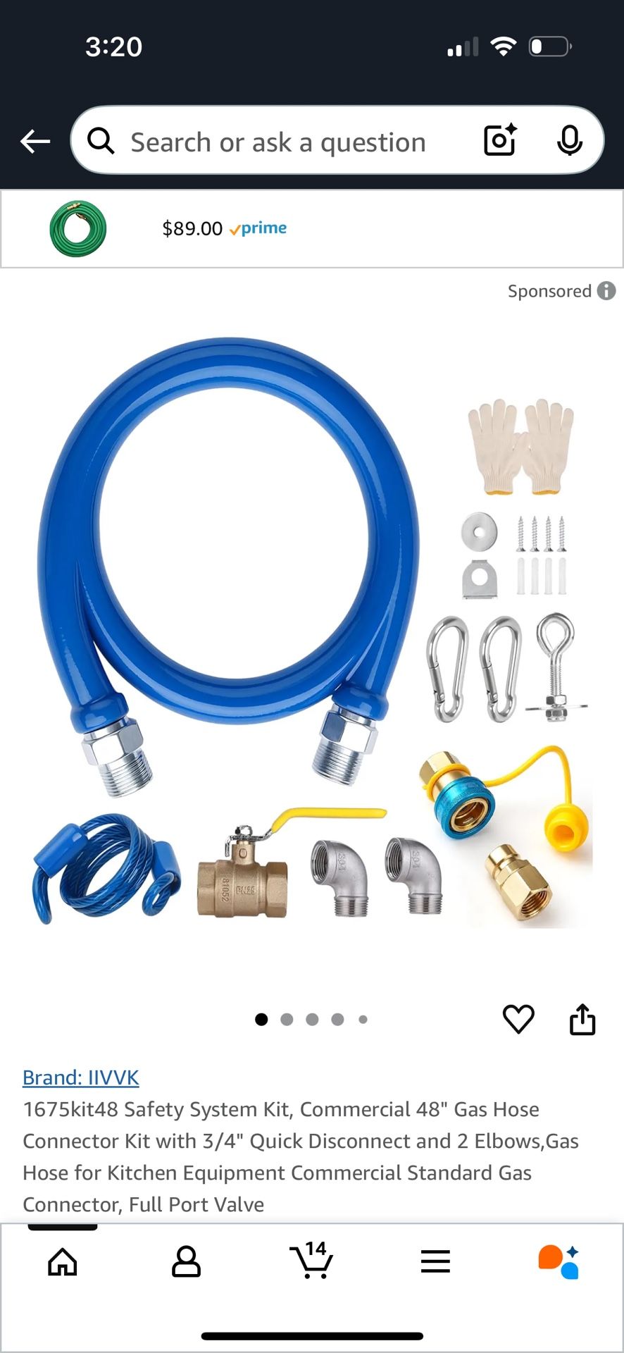 Gas Hose Connector Kit