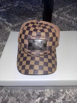 Louis Vuitton Brown Checkered Trucker Hat