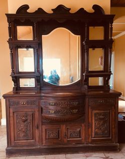 Antique buffet sideboard cabinet