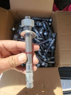 Hilti ANCHOR BOLTS KB-TZ2 5/8 X 6 box of 90 or so.  Make offer