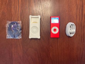 iPod nano 2nd gen 8gb, limited red edition. Bundle, with new earphones, and charging cable.