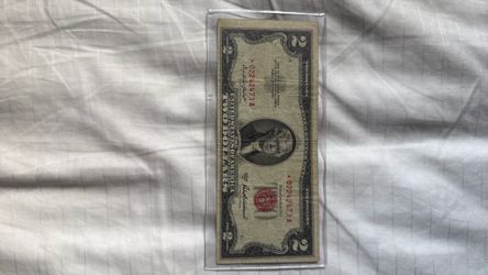 $2 red seal with star misaligned 1953$80