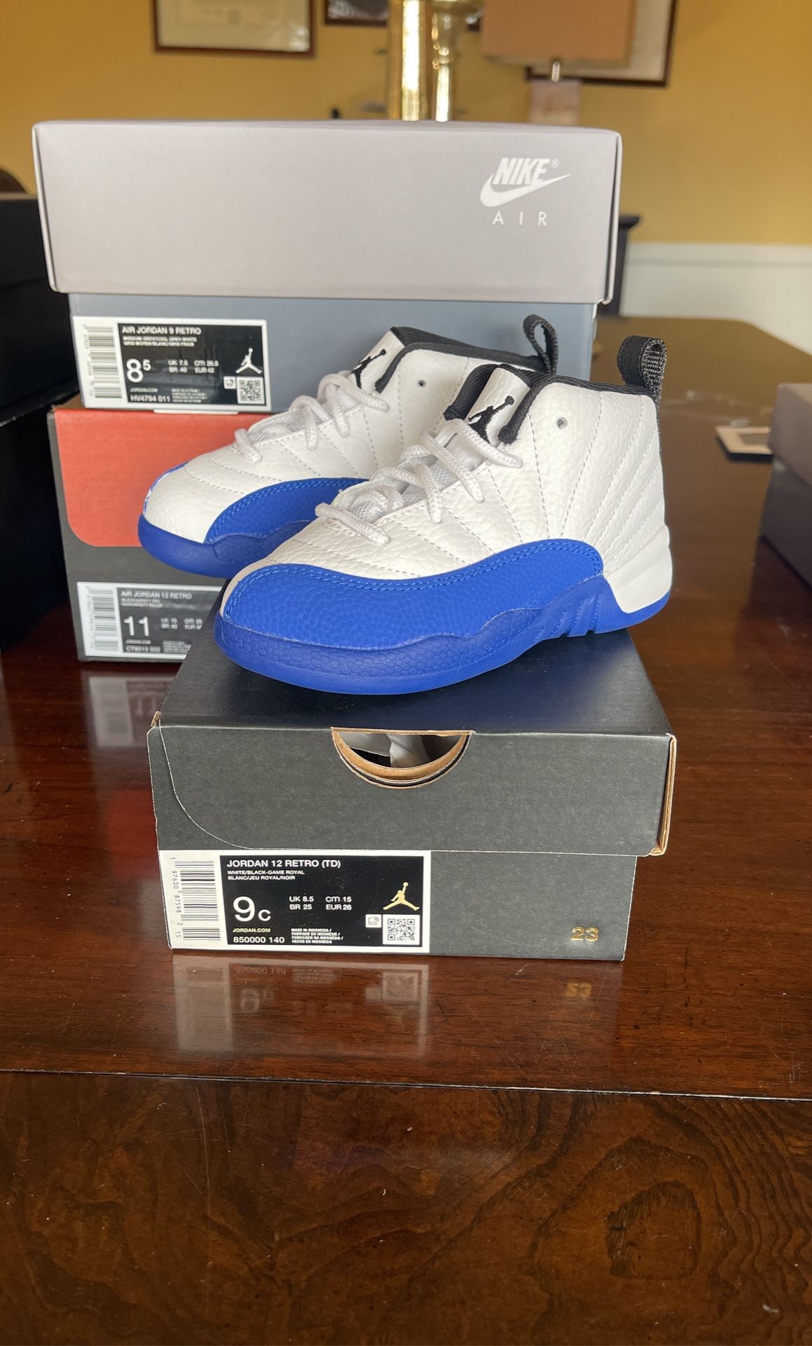 Air Jordan 12 Blueberry Toddler Size 9c