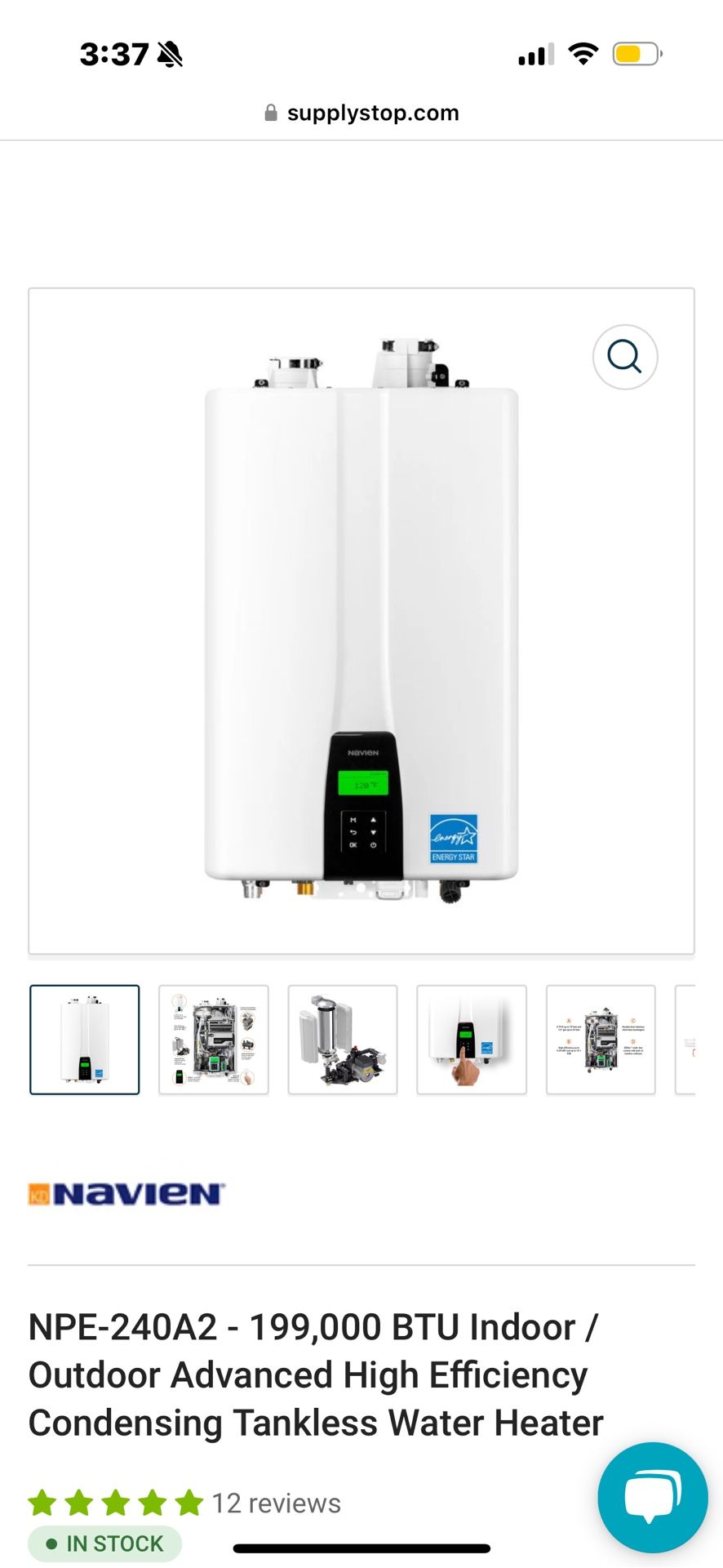 Navien Tankless Water Heater