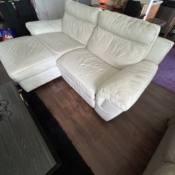 Leather Recliner Couch 