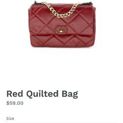 Red Quilted Bag