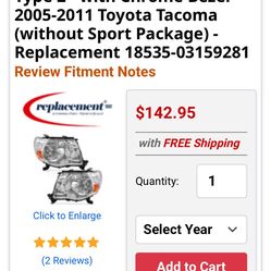 2005 to 2011 toyota tacoma headlights