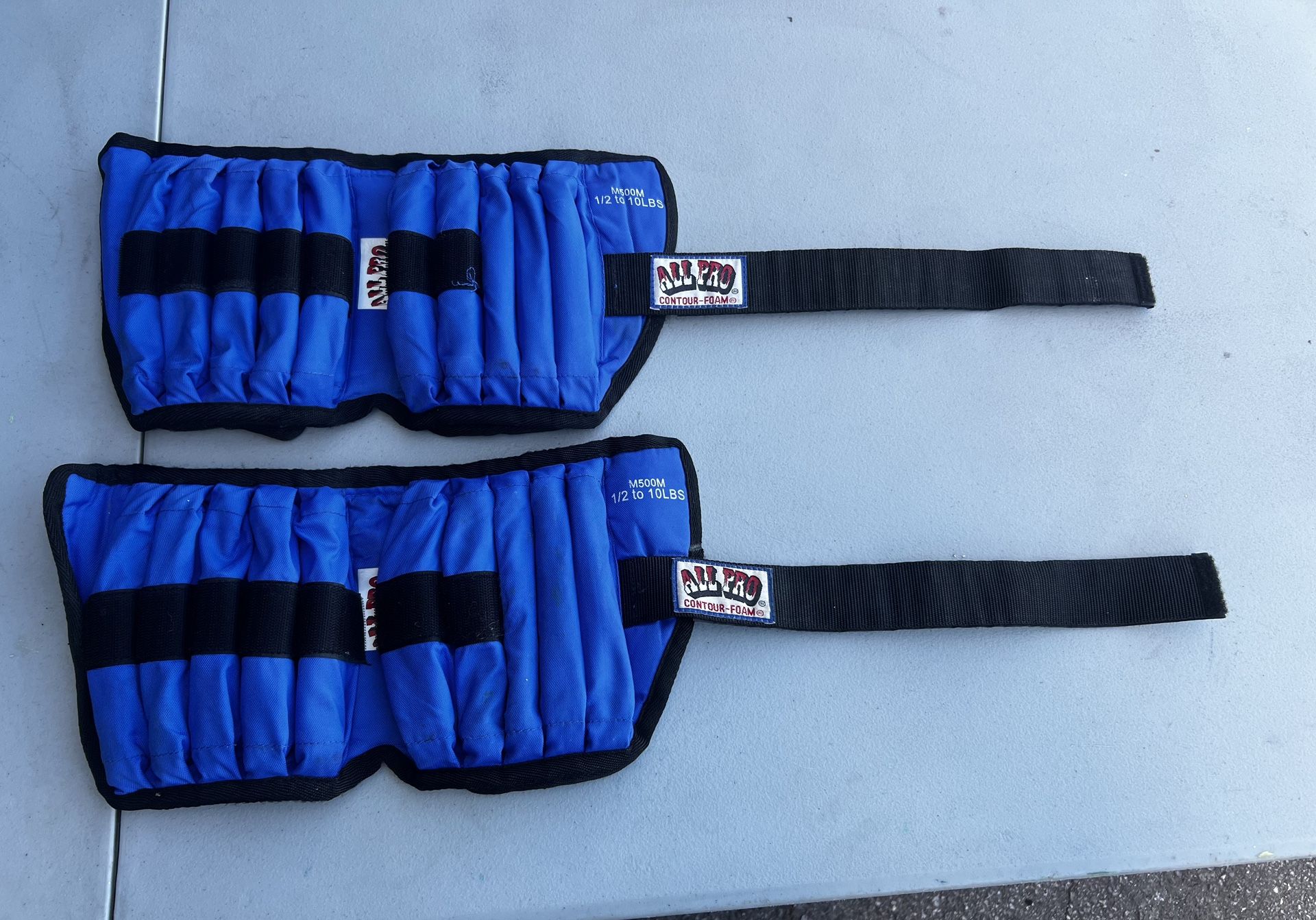 Two 10lb Adjustable All Pro Adjustabke Wrist or Ankle Weights!