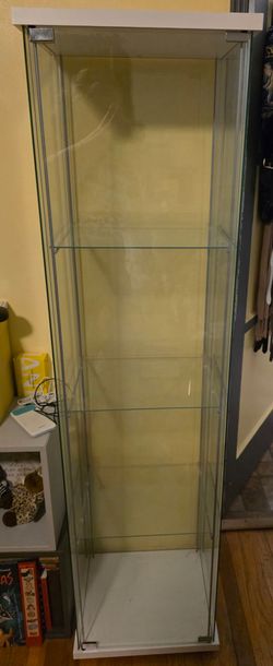 Two glass shelves