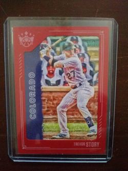 Trevor Story 2021 Diamond Kings #98 Red Frame Colorado Rockies. Just pulled from box. Mint Condition! 