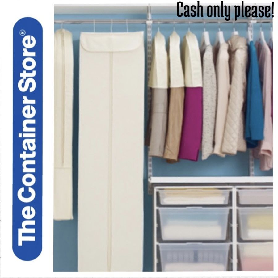 THE  CONTAINER STORE - Hanging Coat & Gown Extra Long Multiple Garment Bag
