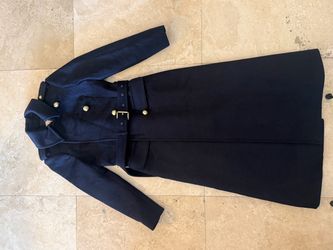 Michael Kors - wool coat blue size S