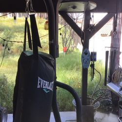 Punching Bag Stand With Attachment For Speed Bag.