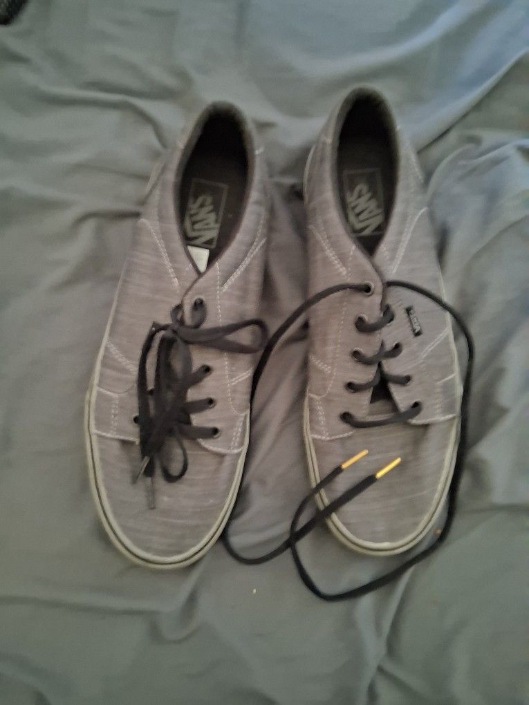 Vans Grey Shoes Size 11.5