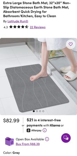 XL STONE BATH MAT