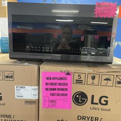 BLACK STAINLESS STEEL SAMSUNG MICROWAVE OVEN 