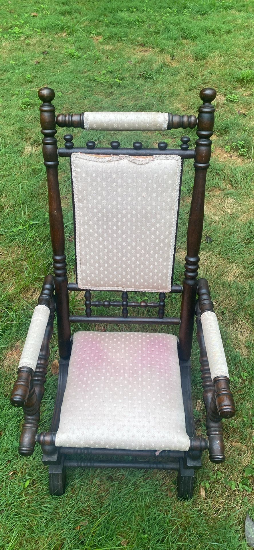 Antique Spring Rocker Rocking Chair Victorian 1800