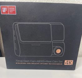 70mai  Dash Cam A800S+Rear Cam Set 4K, Built in 5GHz WiFi & GPS New In Package