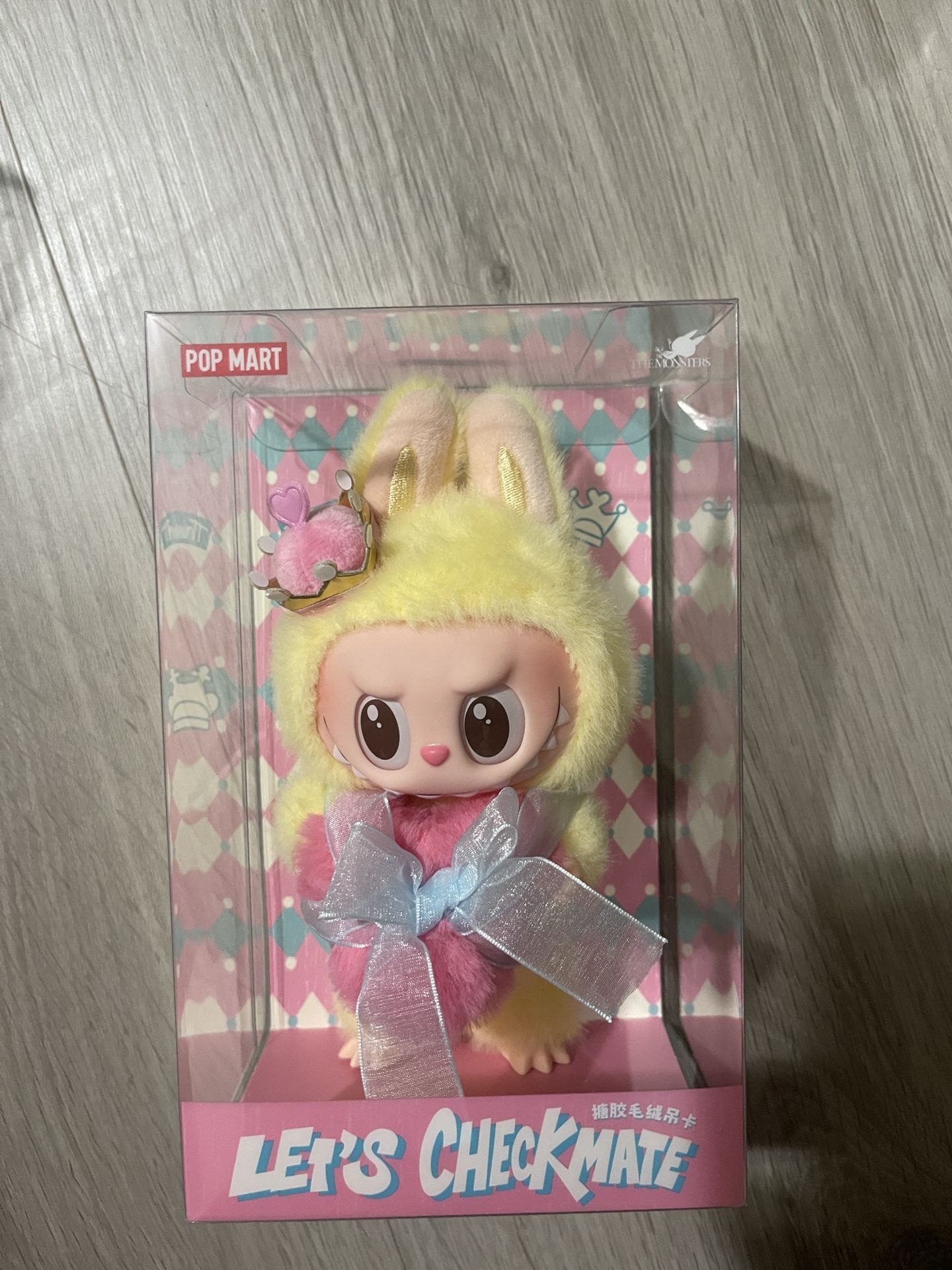 labubu THE MONSTERS Let's Checkmate Series-Vinyl Plush Hanging Card