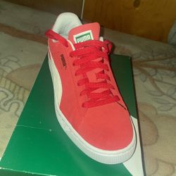 Fresh Red Suede Pumas!!