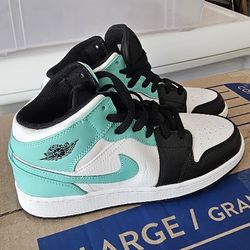 Red and Blue Nike shoes