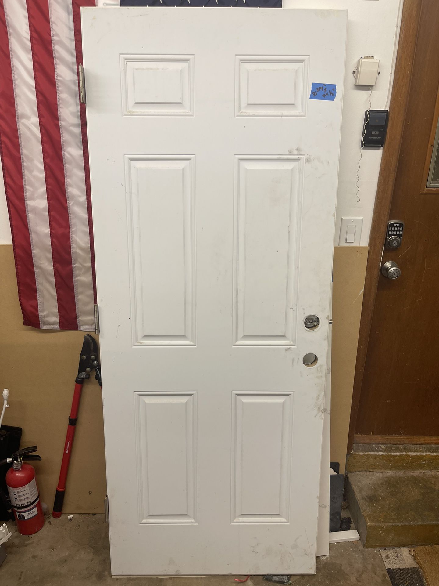 32X80 Exterior Steel,  Solid Core Door