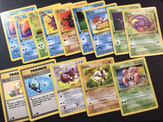 1st edition fossil and jungle set Pokémon card lot