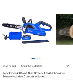 14” kobalt chainsaw 40 volt
