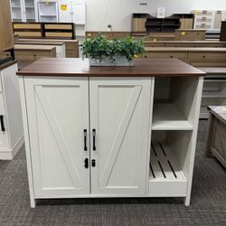 Already Assembled✨Litter Enclosure with Litter Collector, Litter Cabinet with Dog-Proof Adjustable Shelf, (Antique White).  ✅Dimensions：27"D x 41"L x