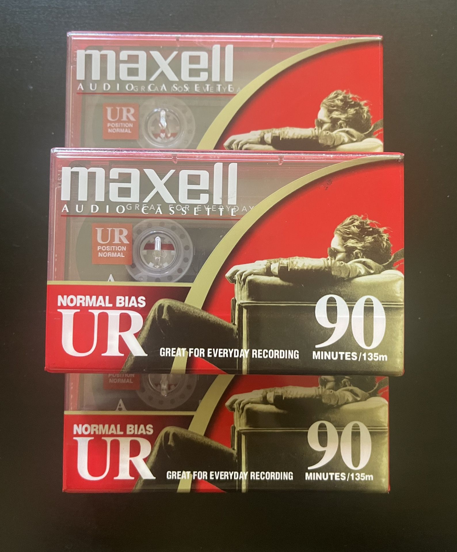 Maxell Audio Cassettes Normal Bias Ur 90 Minutes