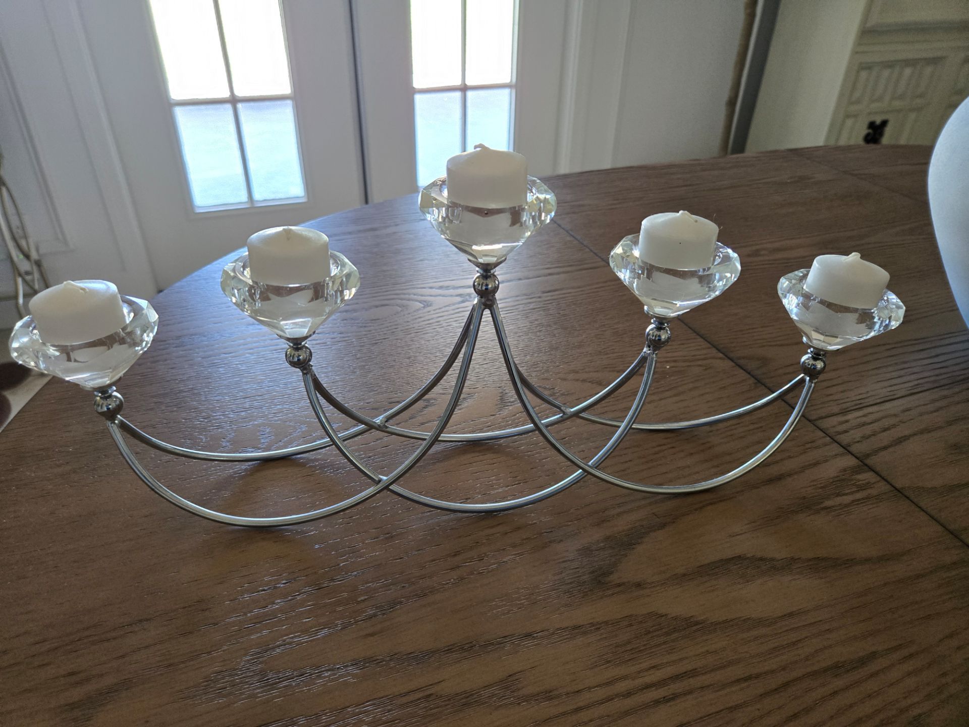 Crystal candle holder