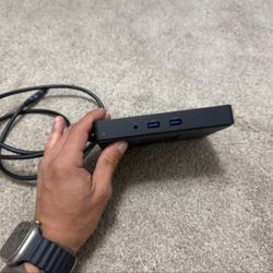 Dell Dock station WD15 Power cord is included.   Nothing wrong