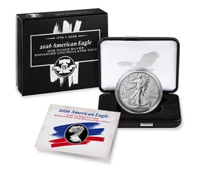 American Eagle 2026 One Ounce Silver Enhanced Uncirculated Coin 26EG