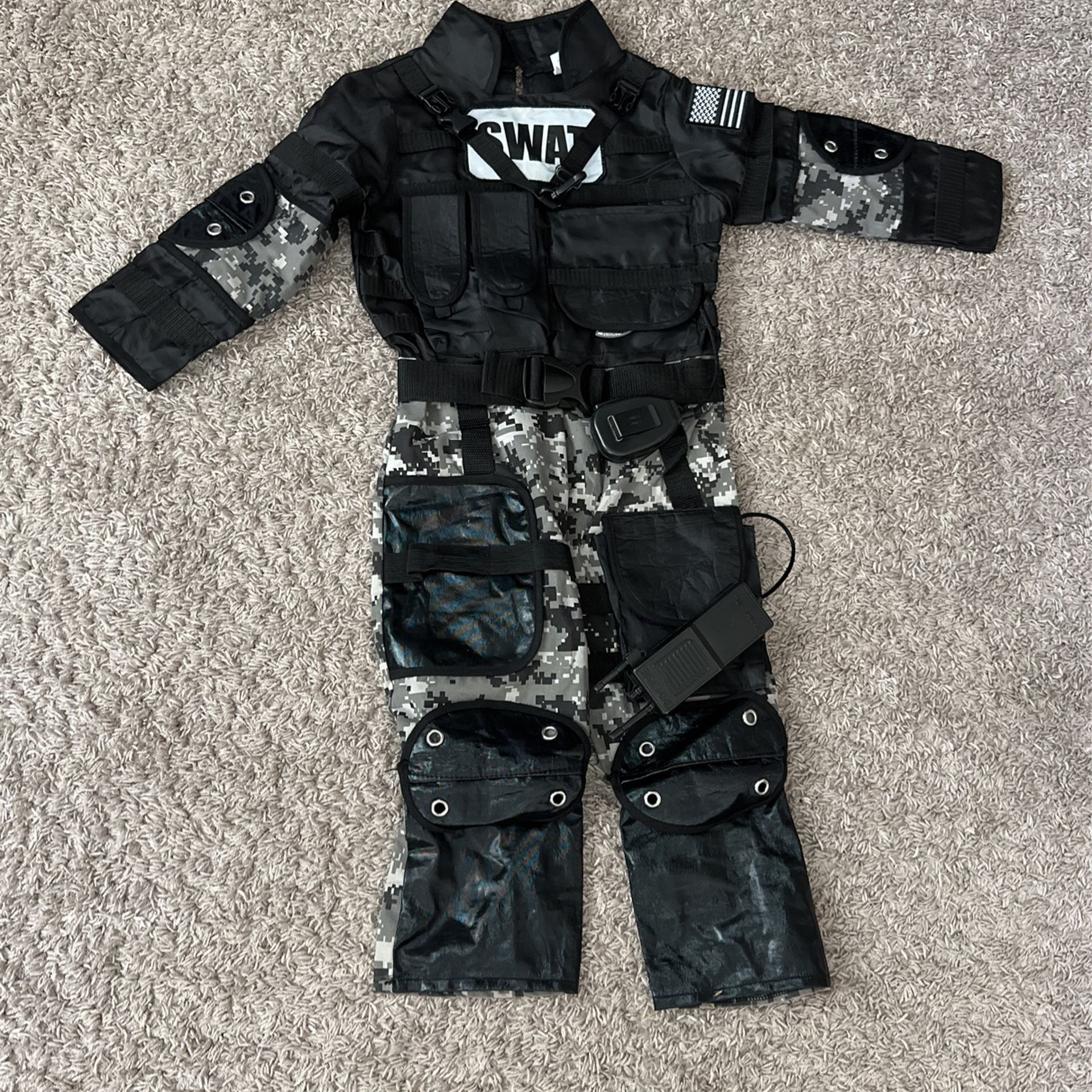 Boys Swat Halloween Costume Costco Size S (3-4)