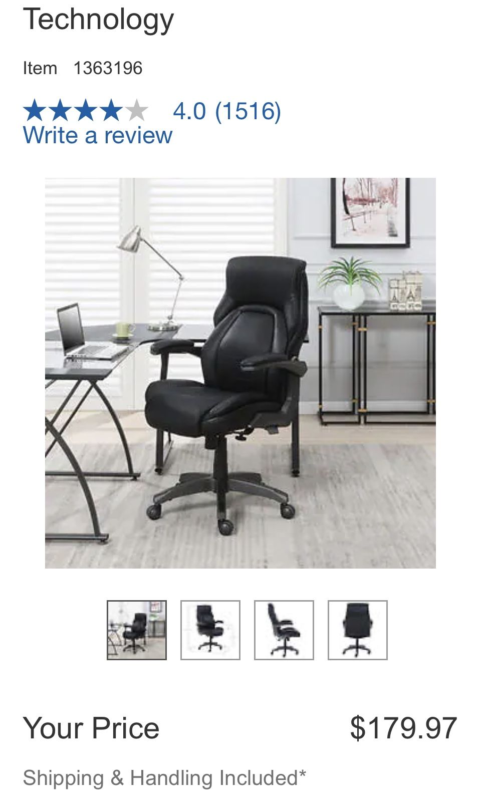 La-Z-Boy Manager's Office Chair with Active Lumbar Technology