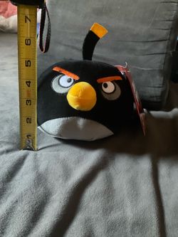 Rovio stuffed animais Plush toy black angry bird nuevo