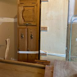 King Bed Frame …solid Oak  FREE! Moving