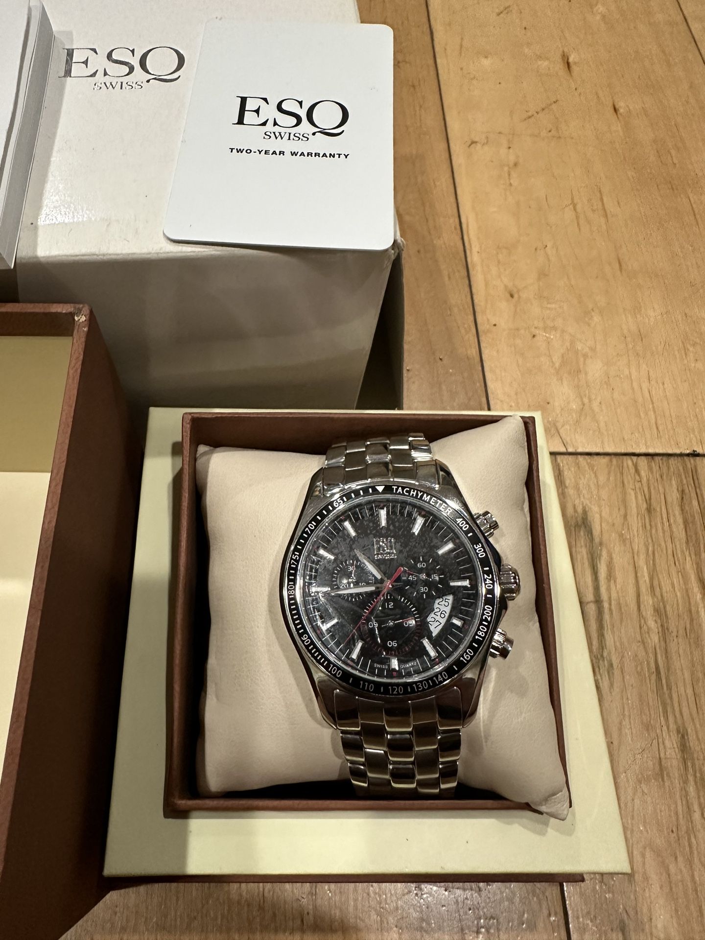 Esq Movado Watch Brand New With Box 1295$ Retail