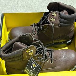 Dr. Martens Modern Ind Welt Derby Boots Bark Size 14 Brown Men's Steel
