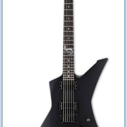 ESP LTD Snakebyte Signature Series James Hetfield Electric Guitar with Case, Black Satin