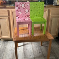 Kids Table 2 Chairs 