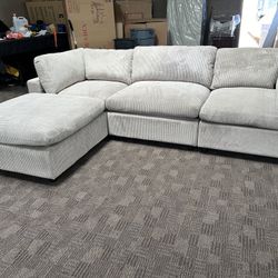 Big Deep Grey Cloud Style Sectional